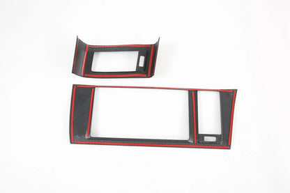 Center Vent Air Outlet Carbon Fiber Cover Trim for Toyota Sienna (2015-2020)