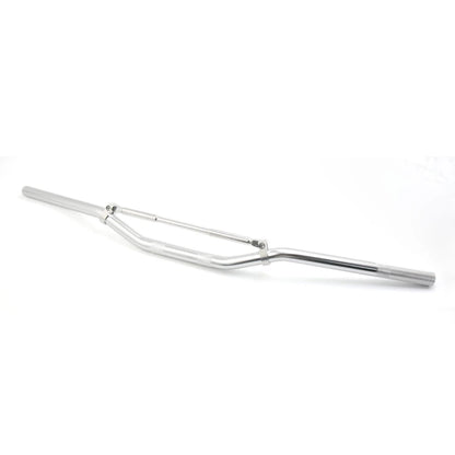 7/8" Silver Tone Aluminum Alloy Handlebar With Cross Bar for Motorcycle Motocross