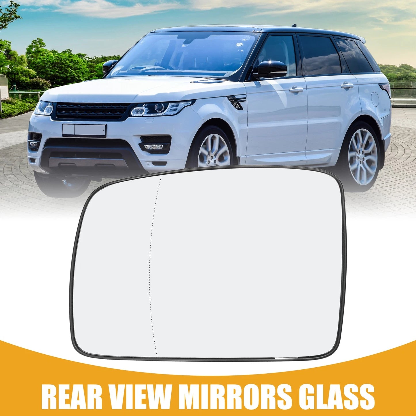 Left Rear View Mirror Glass for Land Rover RR Sport (2006-2009)