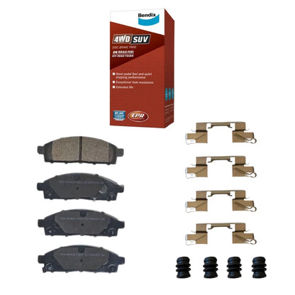 Front Brake Pads & Hardware for Mitsubishi Triton ML MN MQ MR 4WD