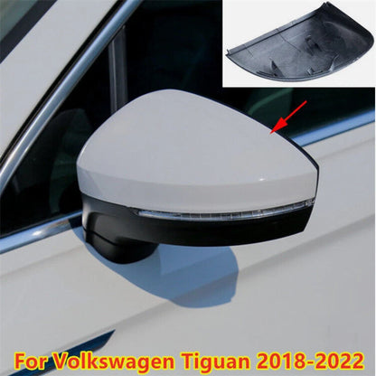 Left Right Rear View Side Mirror Cover for Volkswagen Tiguan (2018–2022)