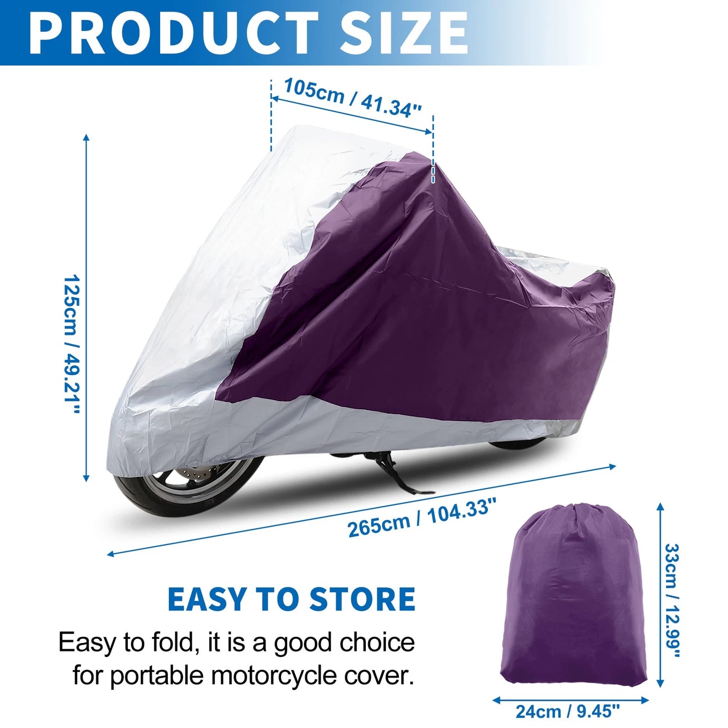 Motorcycle Cover / XXL / Motorbike Cover for Make Model
