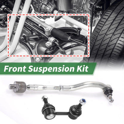 8pcs Front Suspension Kit for Honda Civic  - Tie Rod Ends, Sway Bar Links, Ball Joints