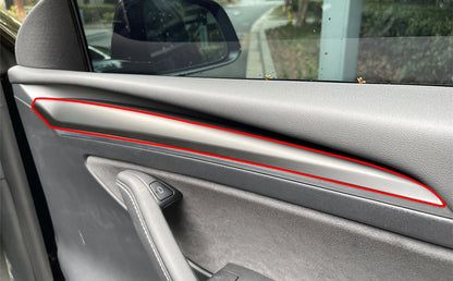 Armrest Panel Cover for Tesla Model 3 & Y (2017-2023) Matte Black