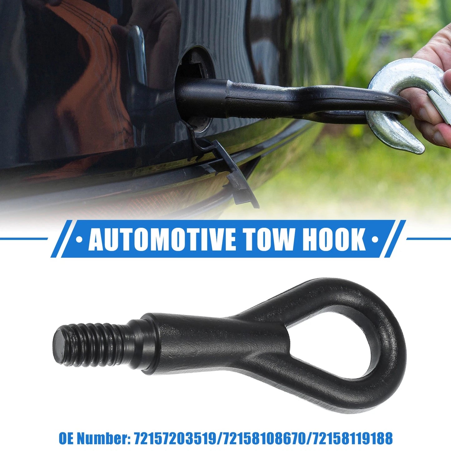 Tow Hook for BMW 740i Base 4.0L Front Rear Bumper Towing
