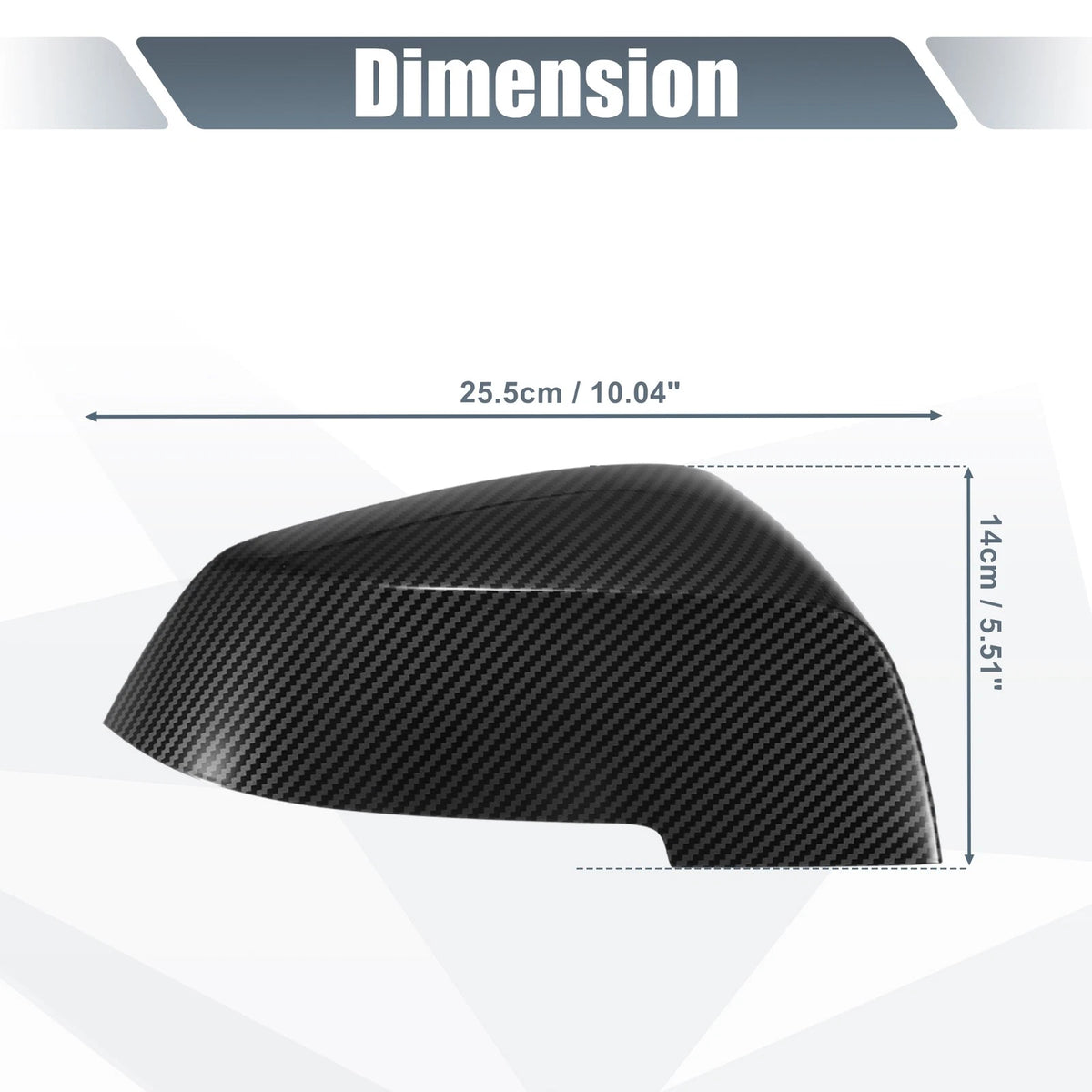 Pair Rearview Mirror Cover Cap Carbon Fiber Pattern for BMW 330i 320i 220i