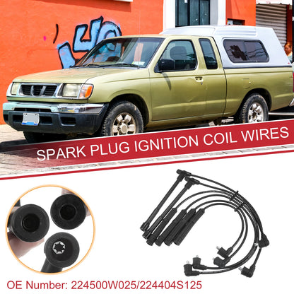 6pcs Spark Plug Wire Ignition Coil Cable for Nissan Frontier (2005-2023)