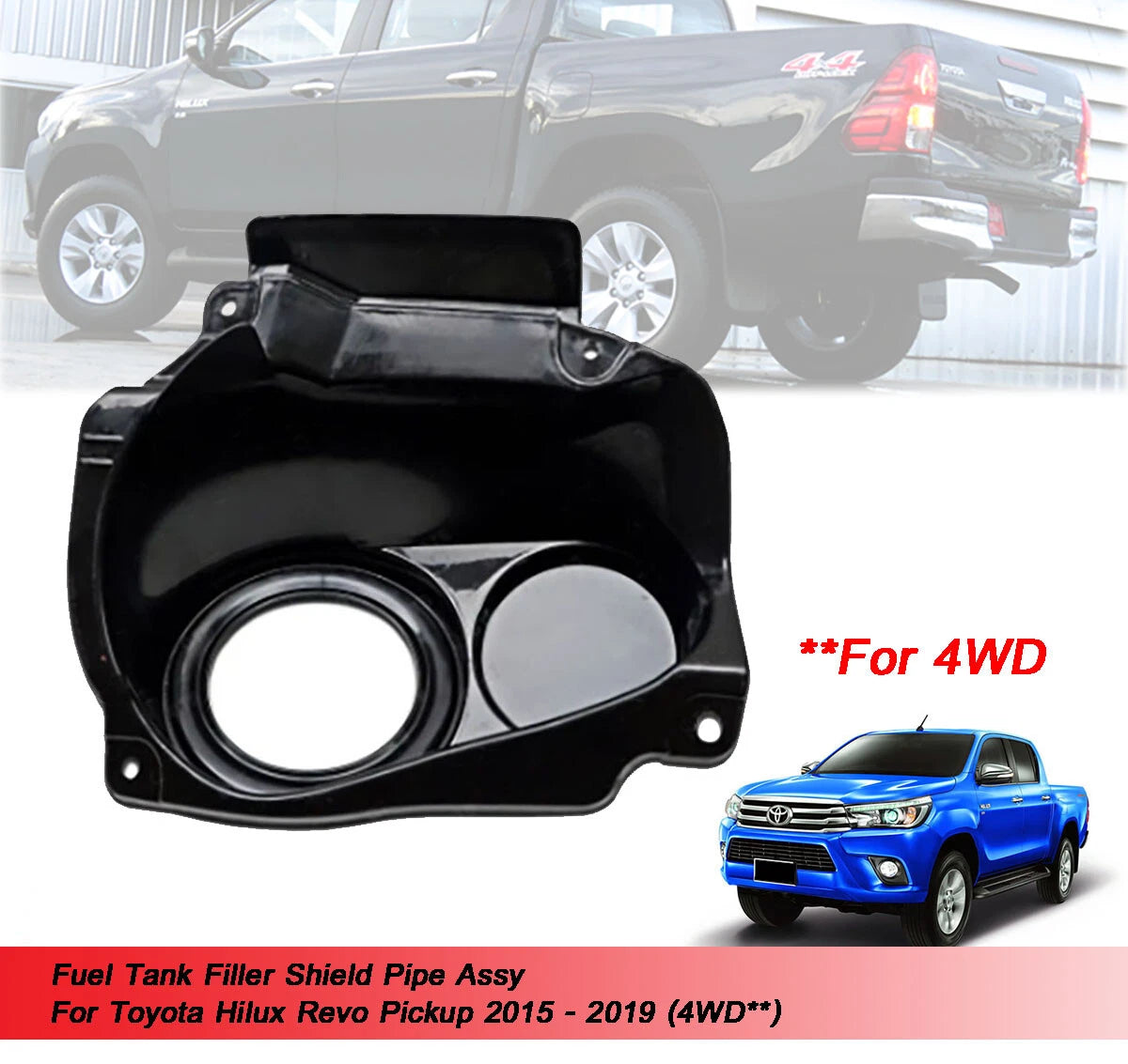 Fuel Tank Filler Shield for Toyota Hilux Revo 4WD (2015-2019)