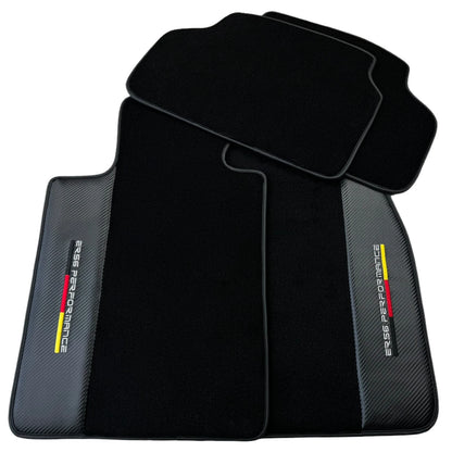 Black Floor Mats for BMW X1 Series E84 SUV (2009-2015) with Carbon Fiber