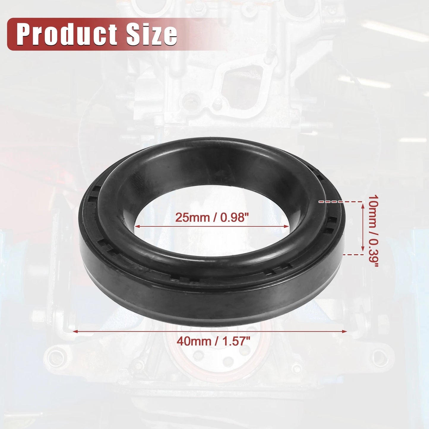 4pcs Engine Crankshaft Oil Seals for Honda Accord (1994-2008)