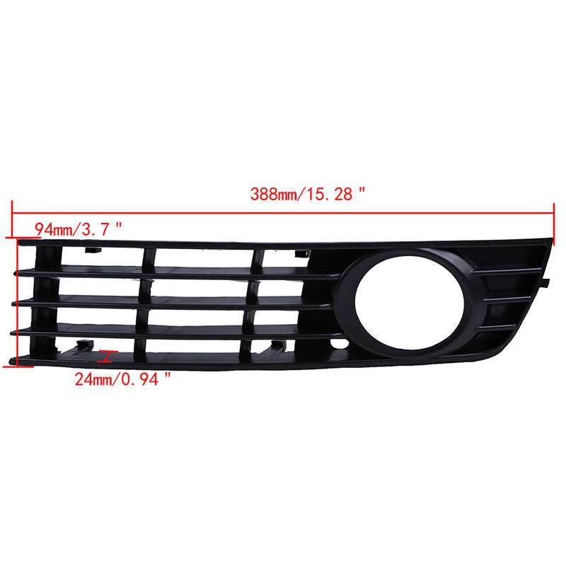 Left Front Lower Fog Light Grille Bezel for 2002-2005 Audi A4 B6