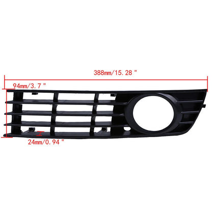 Left Front Lower Fog Light Grille Bezel for 2002-2005 Audi A4 B6