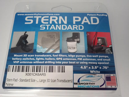 Boat Stern Pad Jumbo Black 165mm x 120mm x 25mm VHB Adhesive 200KG Strength