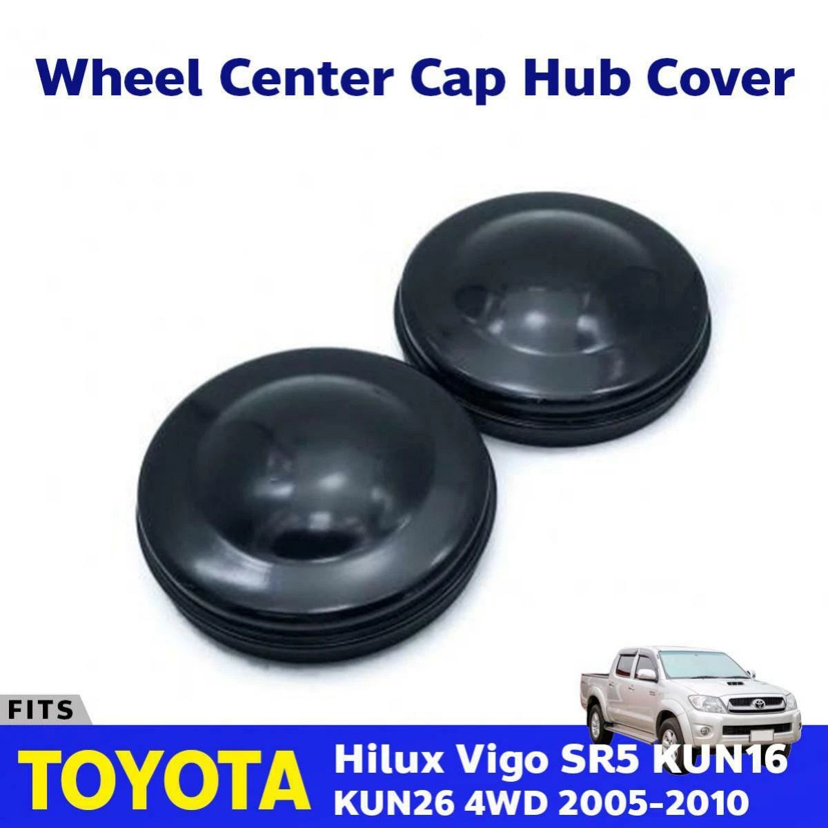 Cap Front Axle Hub Grease 2PC Fits Toyota Hilux Vigo 4WD GGN25 Truck 2005-10 D06