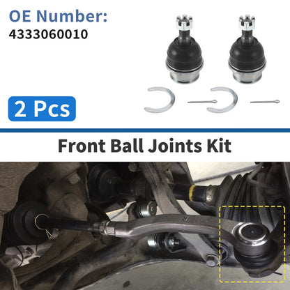 2 x Front Lower Ball Joints for Toyota LAND CRUISER PRADO (2002–2010)