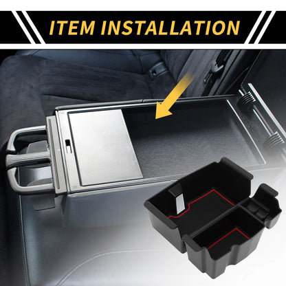 Center Console Organizer Tray for Jeep Wrangler JL JLU (2018-2022) Black Red
