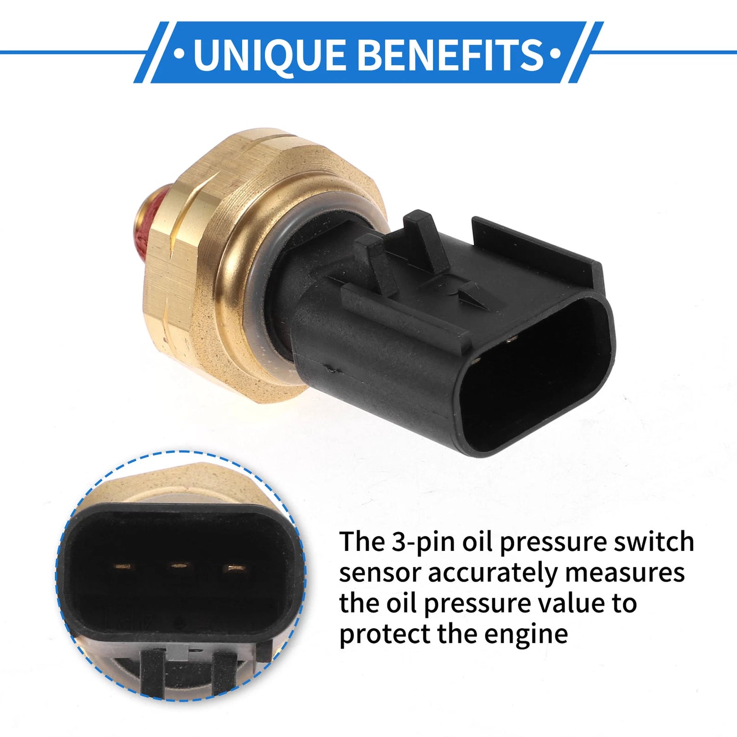 Engine Oil Pressure Sensor for Jeep Grand Cherokee Wrangler Cherokee (2011-2023)