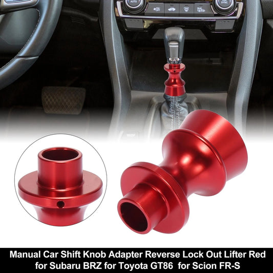 Gear Shift Knob Lock Out Lifter Red for Subaru BRZ/Toyota GT86 (2012–2023)