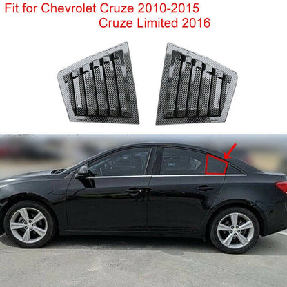 Carbon Fiber Vent Window Scoop Trim for Chevy Cruze Limited (2010–2015)