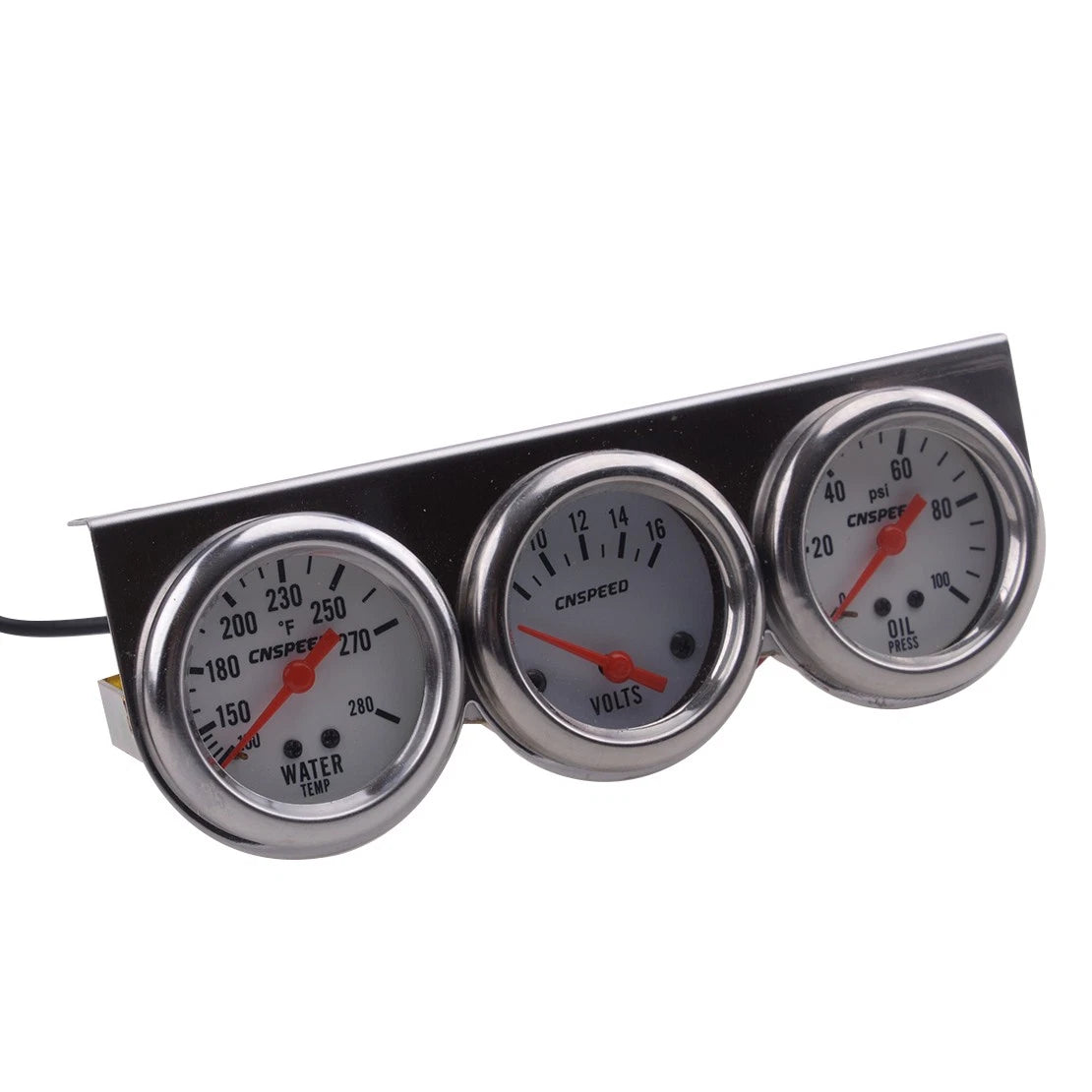 Triple Gauge Set for Car - Oil Pressure, Water Temp, Voltage Meter