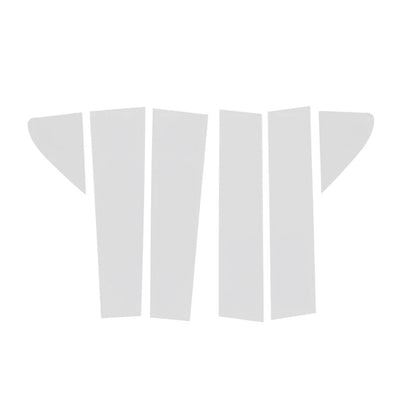 Silver Pillar Posts Window Trim 6X for CHEVY Silverado GMC Sierra 1500 (2019-2024)