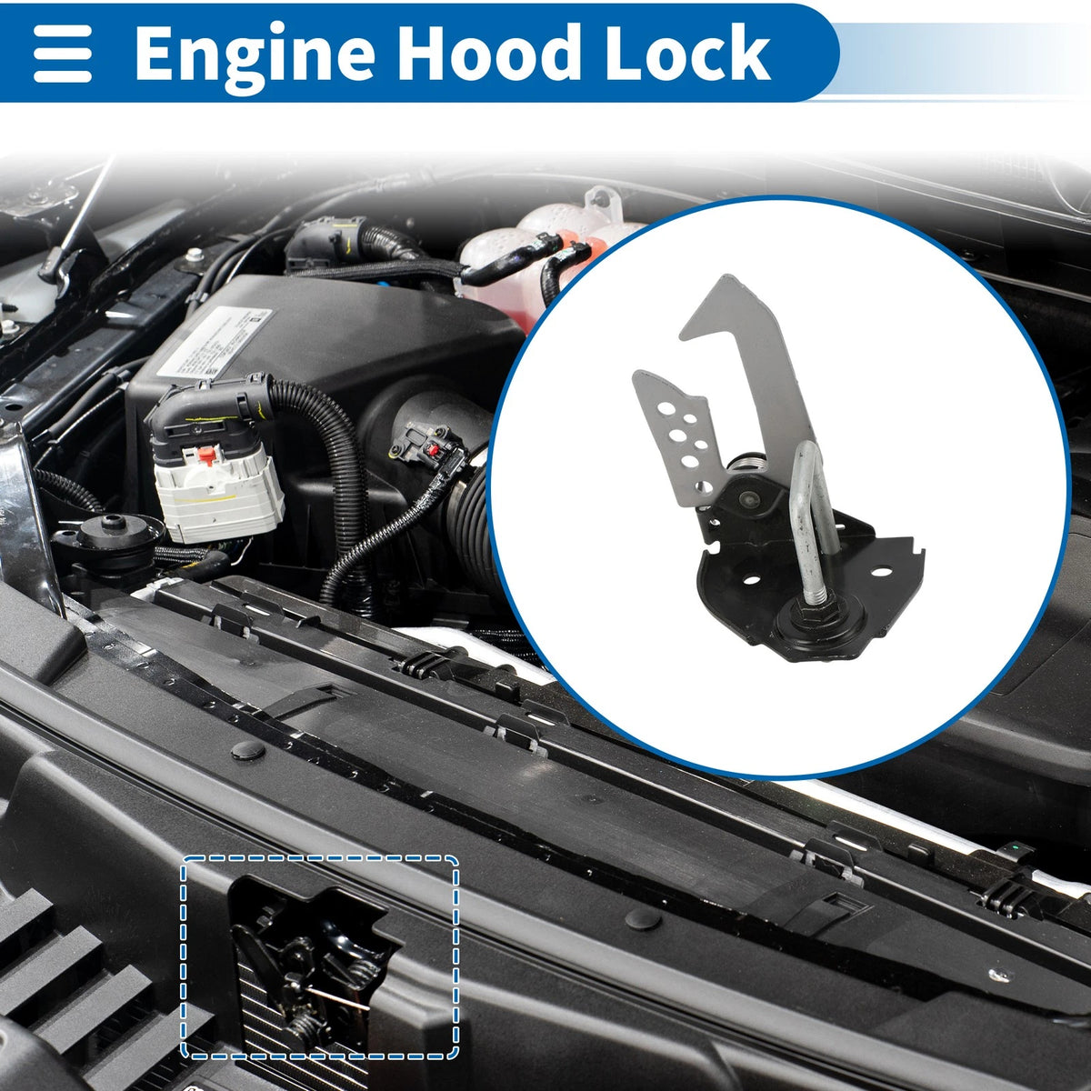Hood Latch Assembly for BMW 528i L6 3.0L (2009-2011) - 1 x Pcs