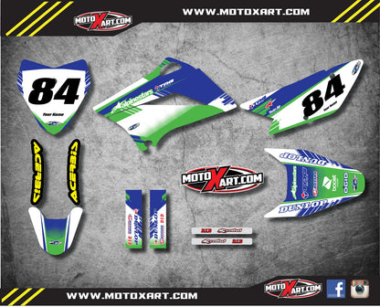 Custom Graphic Kit for Kawasaki KLX 110 (2010-2020) - SUBSTANCE STYLE Decals