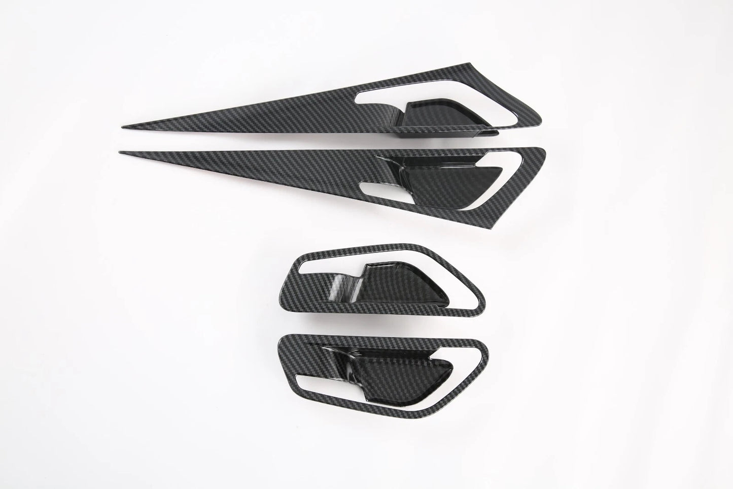 ABS Inner Door Handle Bowl Carbon Fiber Cover Trim for Hyundai Elantra N (21-24)