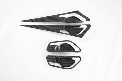 ABS Inner Door Handle Bowl Carbon Fiber Cover Trim for Hyundai Elantra N (21-24)