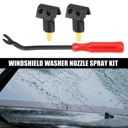 3 x Front Windshield Washer Nozzles for Nissan Tiida (2004-2014)
