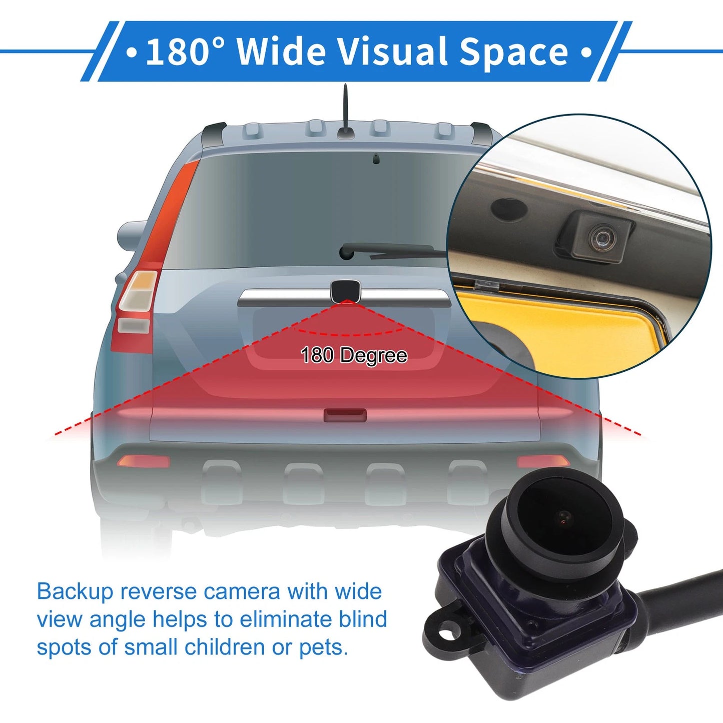120-180�� Backup Reverse Rear View Camera for Dodge Journey (2011 - 2020)