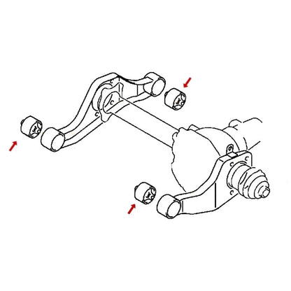 Front Diff Mount Bush Kit Mitsubishi Pajero (2000 - 2017)