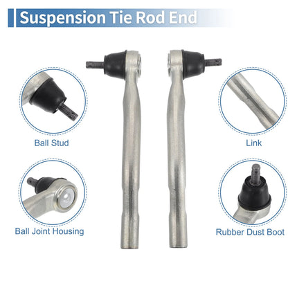 Front Outer Tie Rod End Links for Acura CL TL