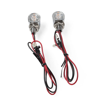 2 x Universal Mini Motorcycle Turn Signal Indicator Lights for Various Models