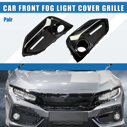 Fog Light Grille Cover Trim Pair for Honda Civic (2020-2021)