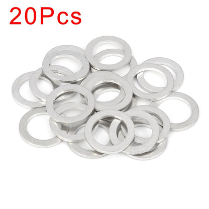 20 x M18 Silver Tone Oil Drain Plug Gaskets for Honda