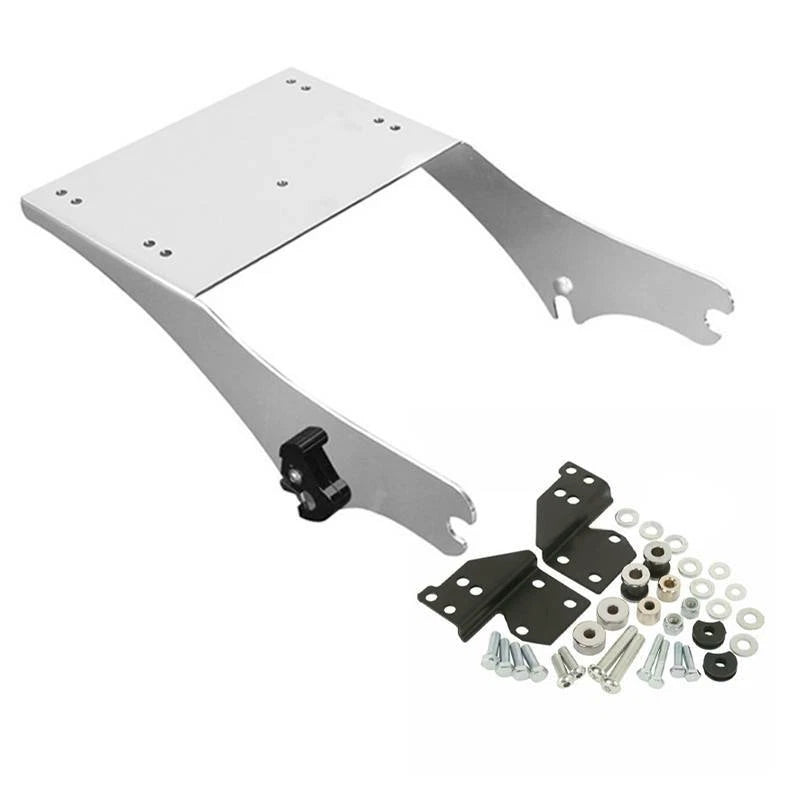 Chrome Trunk Mount Rack w/ Docking Kit for Harley Touring (1997-2008)