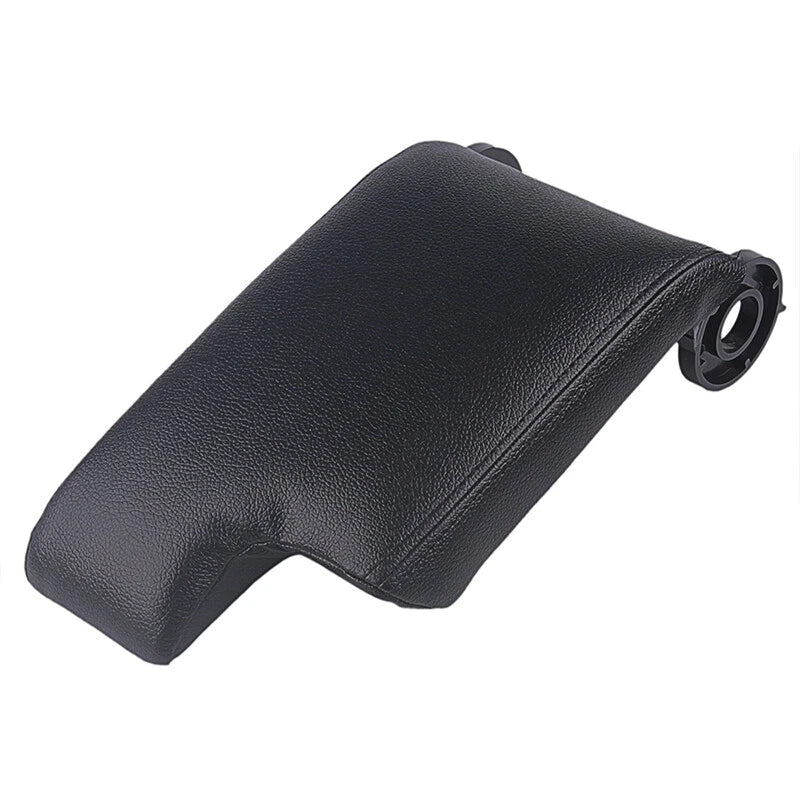 Leather Center Console Lid Armrest Cover for 1999-2004 BMW E46 3 Series Black