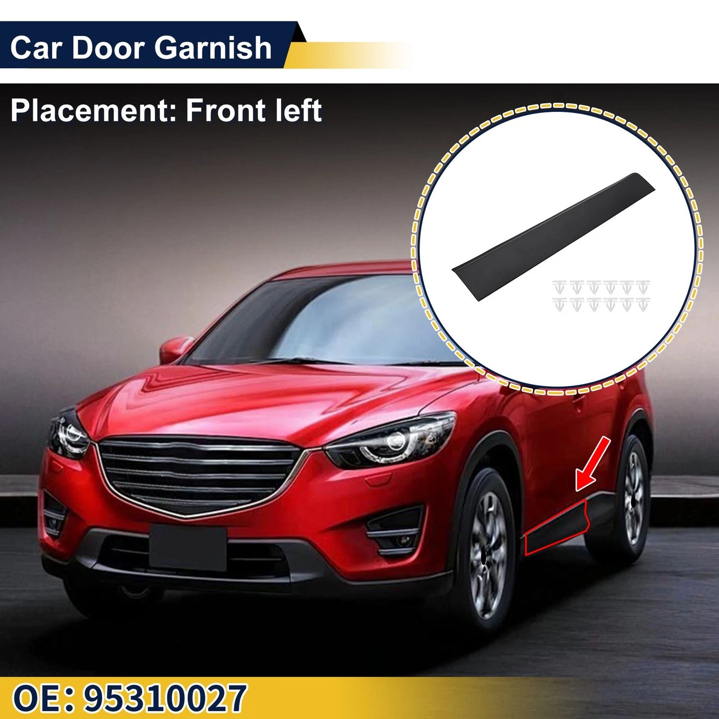 Door Side Lower Trim Front Left for Buick Encore (2013–2019)