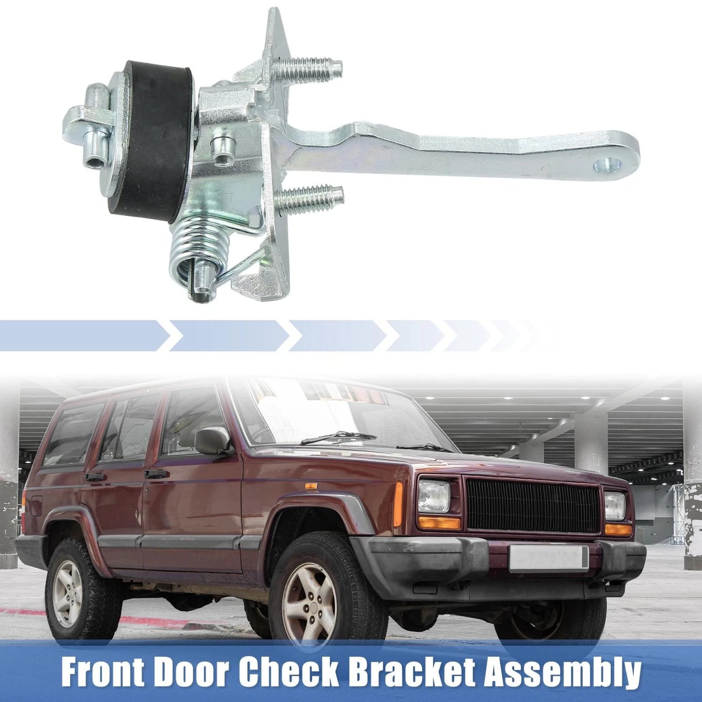 Front Door Check Stop Strap LH RH for Jeep Wagoneer Cherokee (1984-1990)