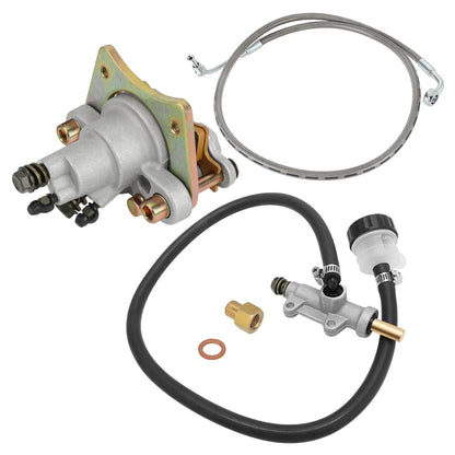 Rear Brake Caliper Master Cylinder & Hose Line for Polaris Sportsman 600/700/800