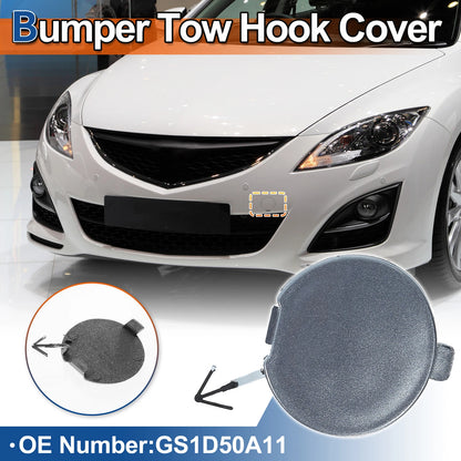 Light Gray Front Bumper Tow Hook Cover for Mazda 6 (2008-2012)