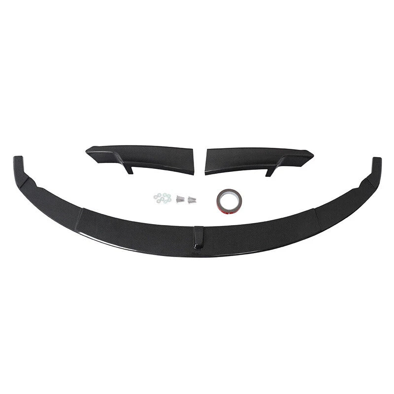 Carbon Look Front Bumper Spoiler Lip for BMW 3 Series F30 F31 M Sport (2012-2018)