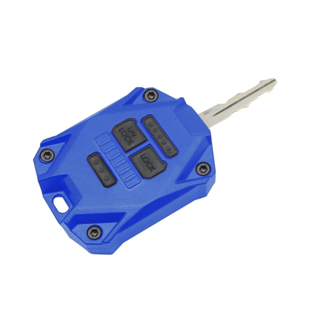 CNC Key Fob Shell Case Cover for Jeep Wrangler JK (2007-2017) Blue