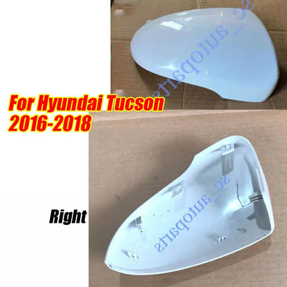White Mirror Cap Cover / Right Passenger Side for Hyundai Tucson (2016–2018)