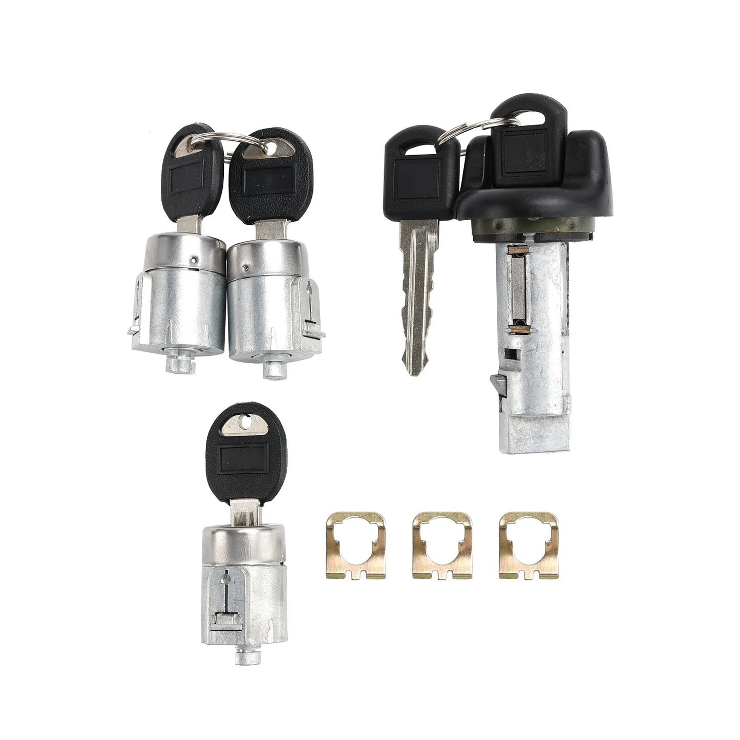 Ignition Switch Cylinder 3-Door Lockset (2 Keys) for Chevy Suburban(1998–1999)