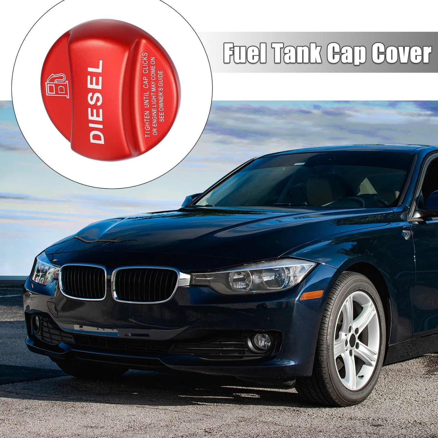 Diesel Fuel Tank Cap Cover for BMW 1 2 3 4 5 7 Series F10 F15 F16 F25 F26 (2011-2020)