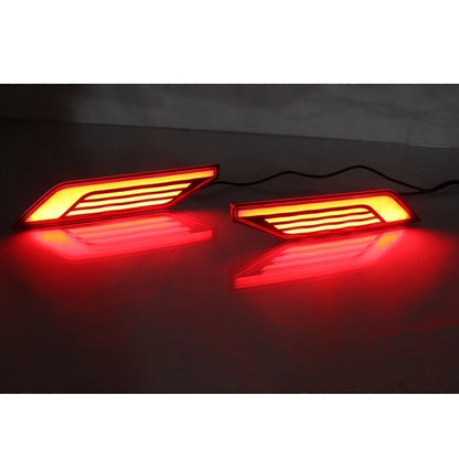 2 x Rear Bumper Brake Lights Red Amber for Mitsubishi Pajero Shogun (18-20)