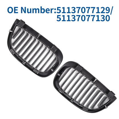 Front Upper Bumper Grille for BMW 1 Series E87 (2003-2007) Gloss Black
