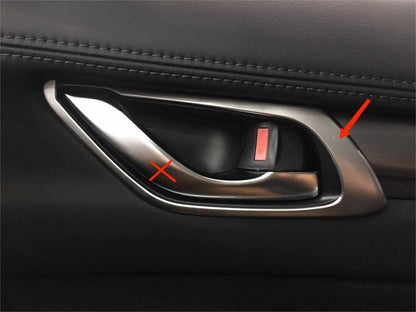 Matte ABS Inner Door Handle Pull Frame Cover Trim for Mazda CX-5 (2017-2021)